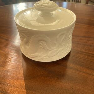 Donald Brindley Coalport round condiment jar, made in England